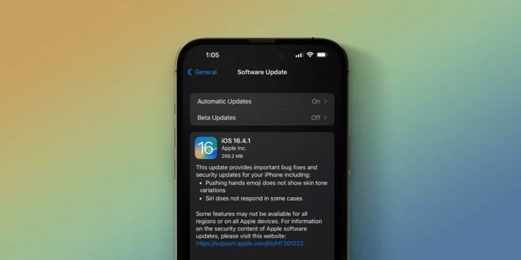 به‌روزرسانی جدید iOS